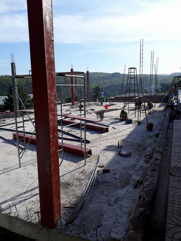 Hình ảnh xây dựng nhà ăn tháng 4-2017